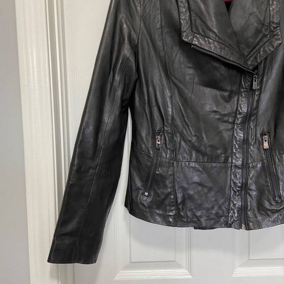 Bod and Christensen Leather Moto Jacket - Picture 3 of 15